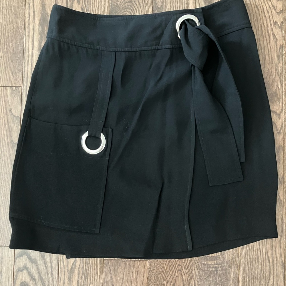 A.L.C. Black Skirt with Metallic Details